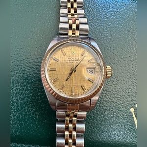 ❌SOLD❌ ROLEX 6917 OYSTER PERPETUAL DATE TWO TONES Yellow GOLD & STAINLESS 26mm